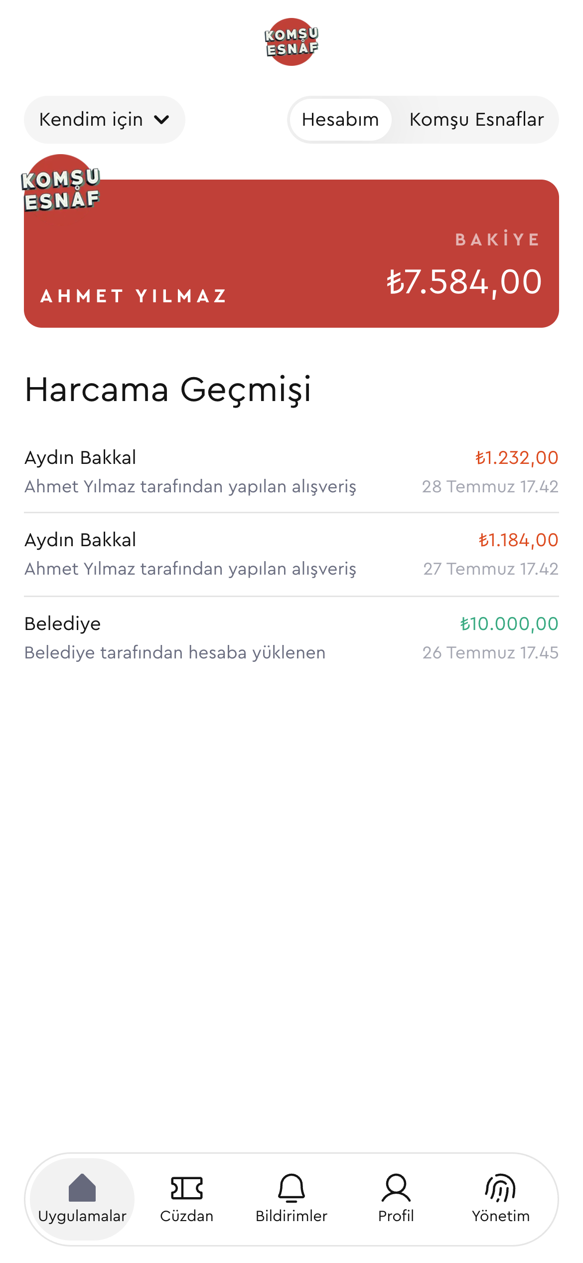 Yoka Komşu Esnaf Sosyal Yardım