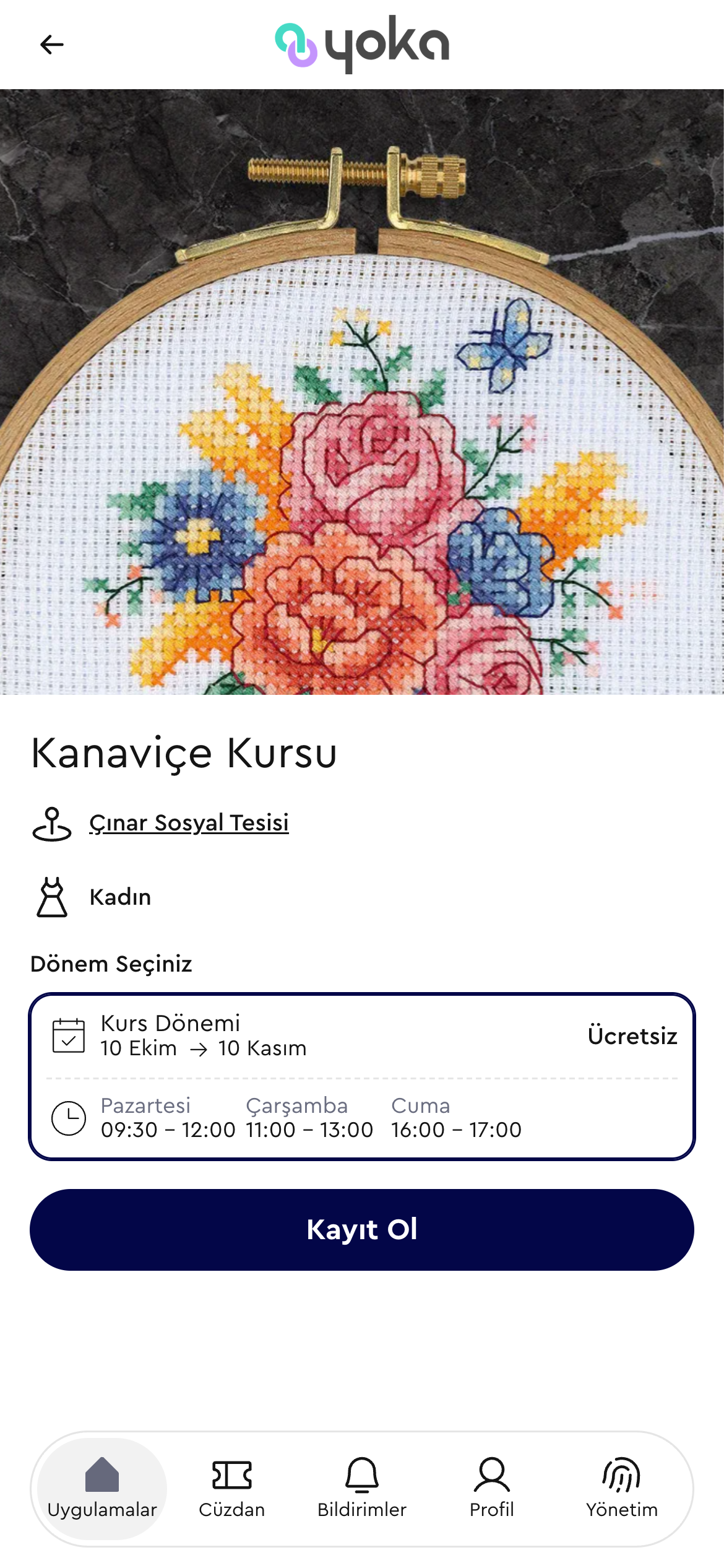 Yoka atölye detay sayfası